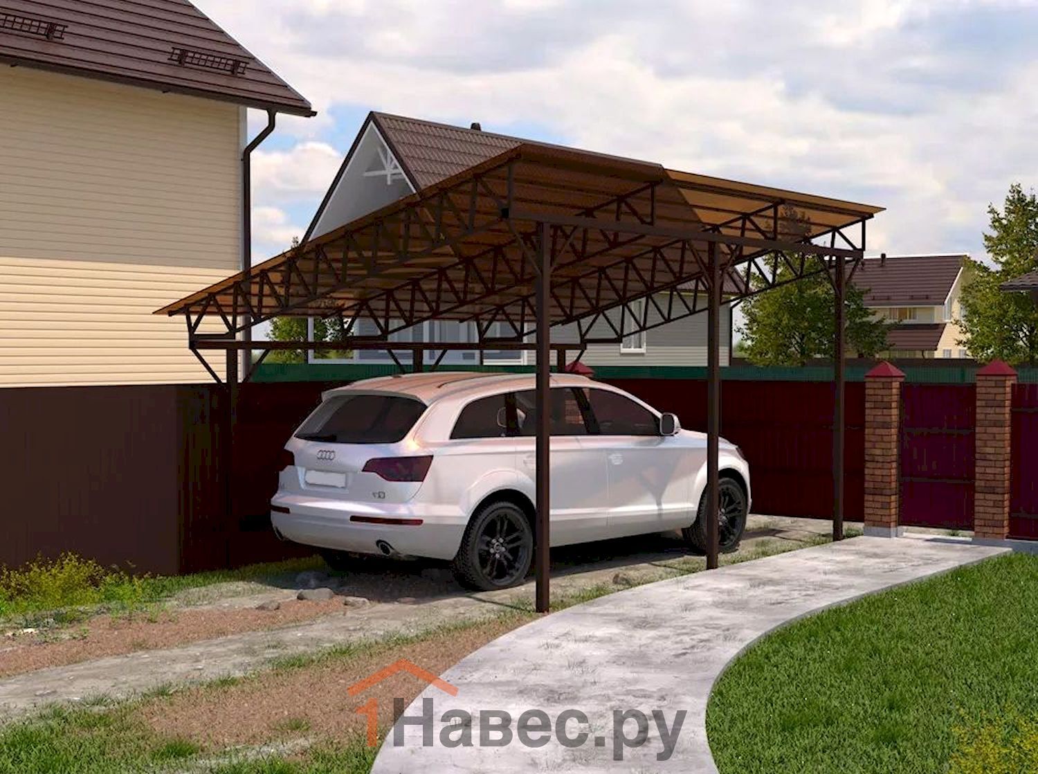 Навес из поликарбоната