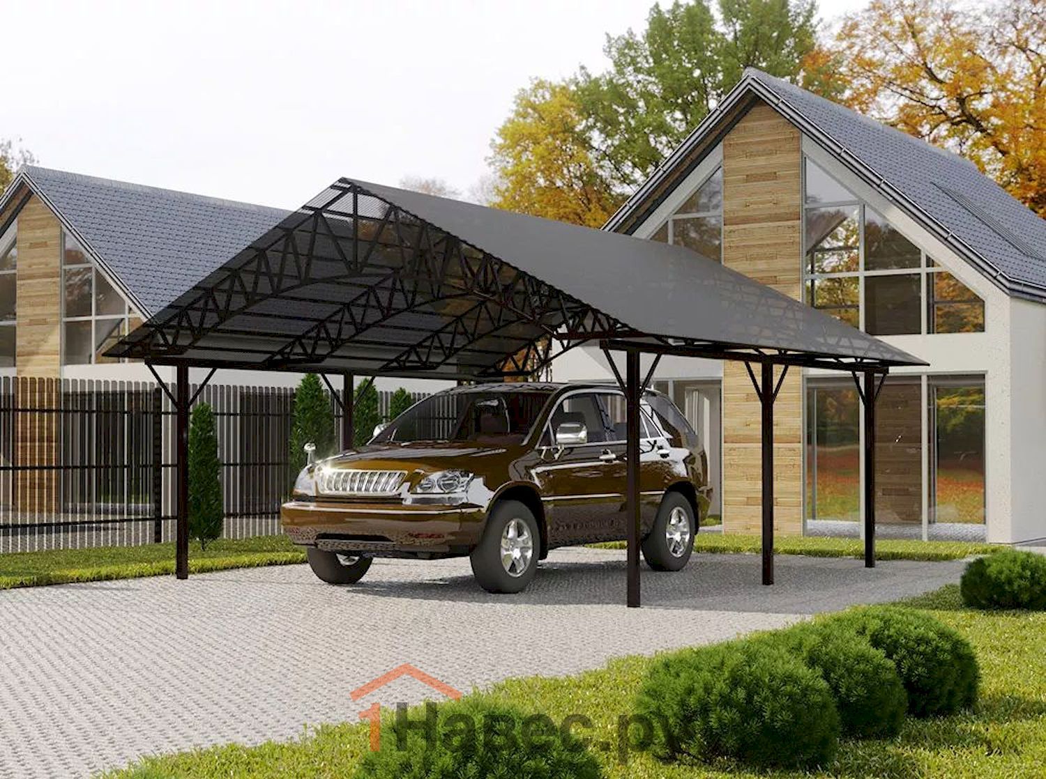 Навес из поликарбоната