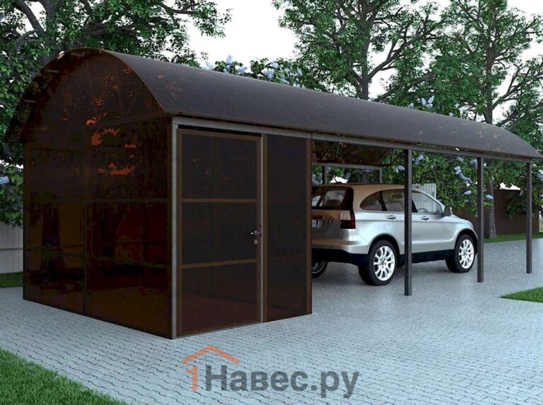 Навесы для дачи из поликарбоната